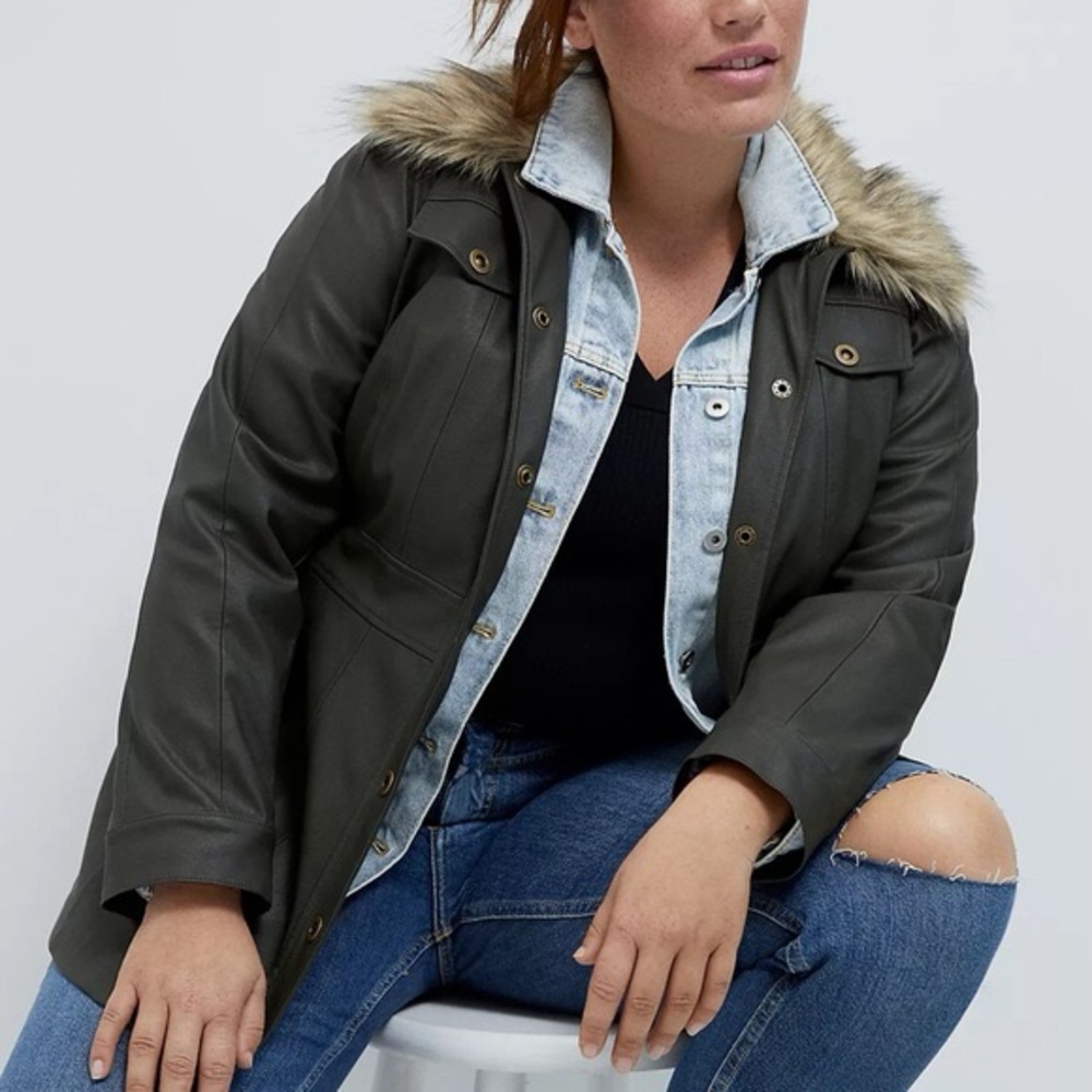 Women's Green Leather Jacket